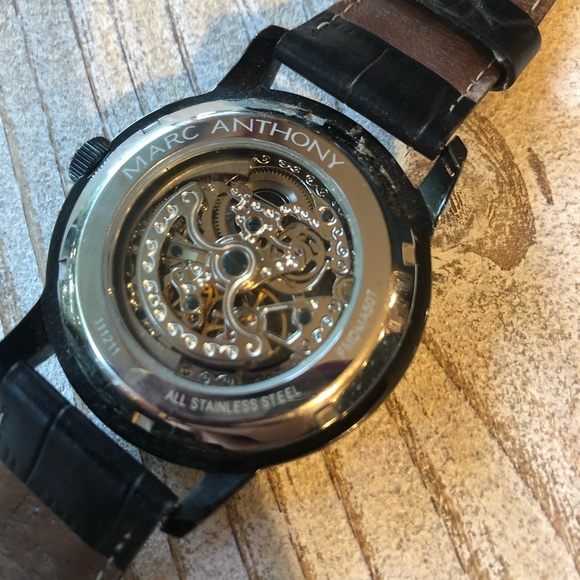 Marc Anthony Men Baldwyn Automatic Skeleton Watch - Picture 5 of 6